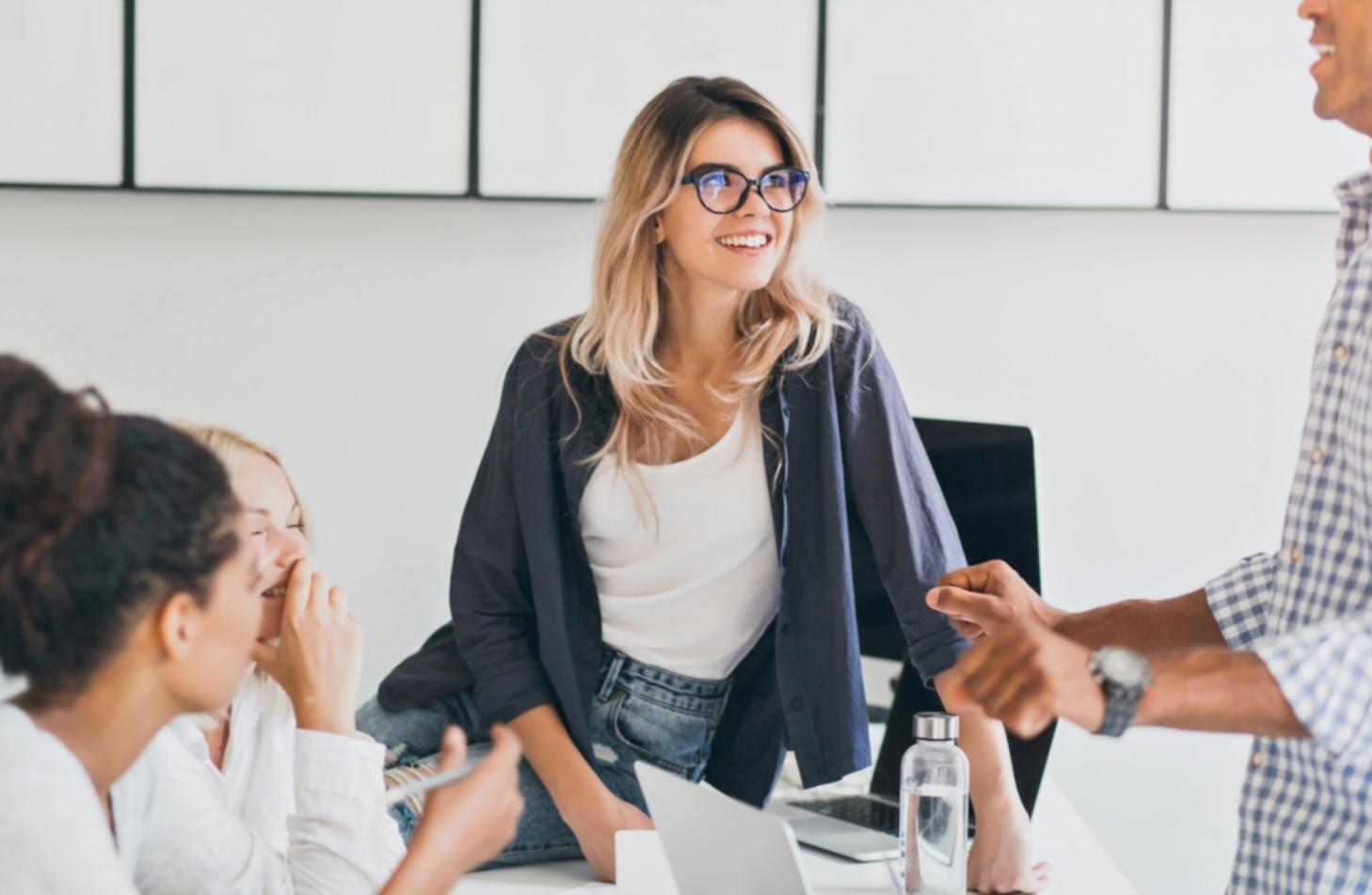 Team members reviewing financial data and budget allocation charts during a strategic planning session